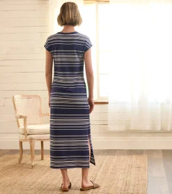 Blake Dress - Patriot Blue Stripes Women Dresses
