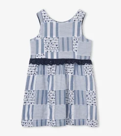 Outlet Blue Madras Dress Dresses