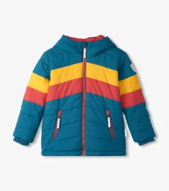 Outlet Boys Aspen Colour Block Puffer Jacket BOY Outerwear