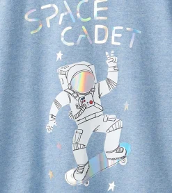 Best Boys Astronaut Skateboarder Graphic T-Shirt BOY Tops