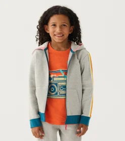 Outlet Boys Athletic Grey Zip-Up Hoodie BOY Sweaters