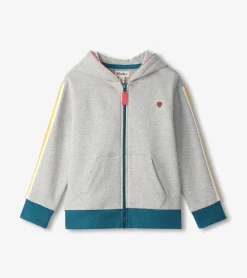 Outlet Boys Athletic Grey Zip-Up Hoodie BOY Sweaters