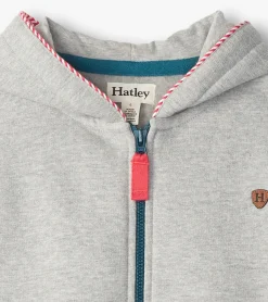Outlet Boys Athletic Grey Zip-Up Hoodie BOY Sweaters