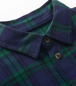 Boys Blackwatch Plaid Button Down Shirt BOY Tops