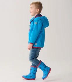 Best Boys Blue Elks Packable Rain Boots BOY Rainwear|Rainwear