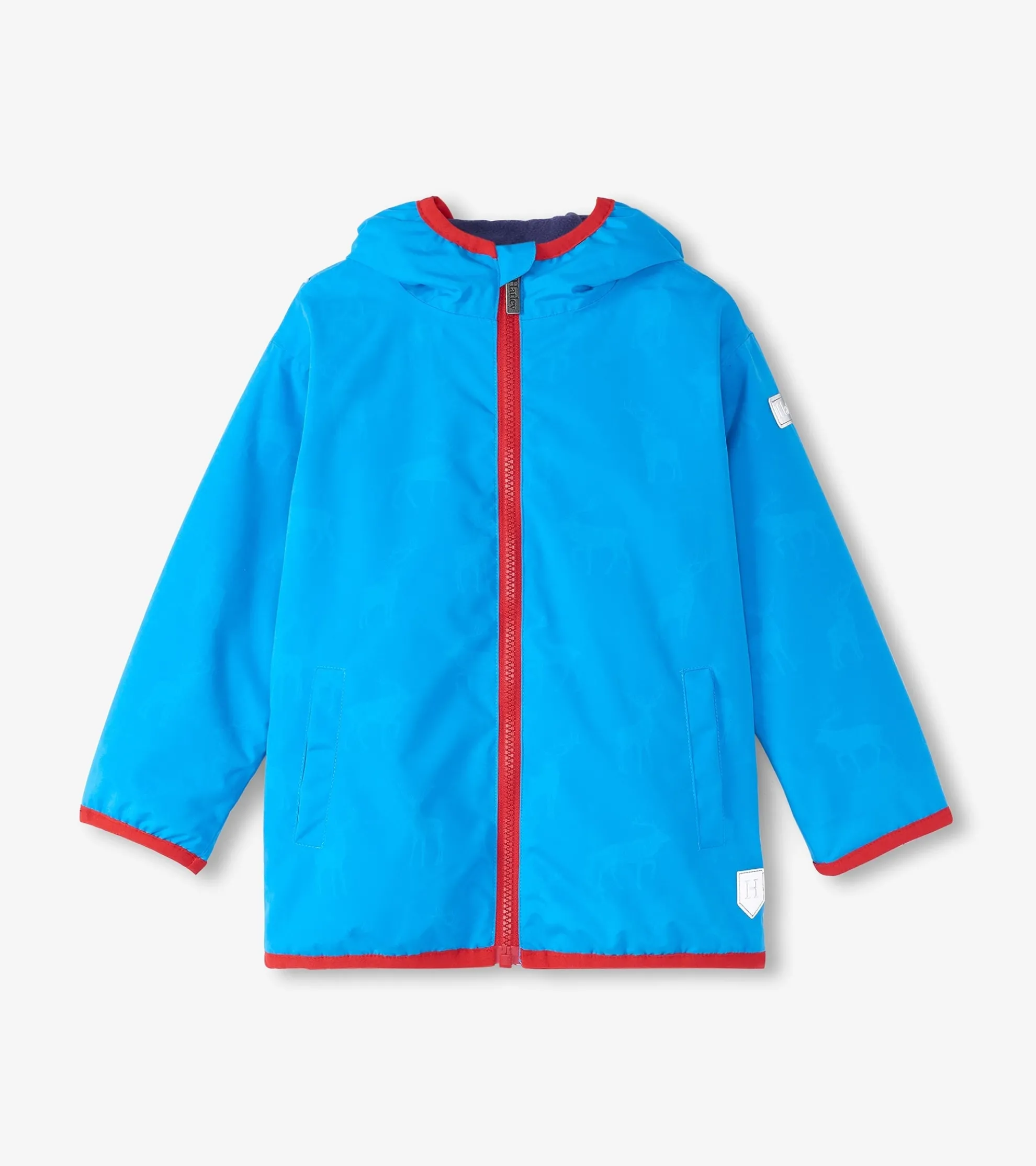 Sale Boys Blue Elks Zip-Up Lightweight Rain Jacket BOY Rainwear|Rainwear