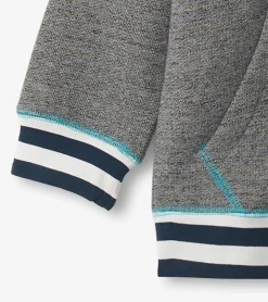 Hot Boys Blue Flame Zip-Up Hoodie BOY Tops|Sweaters