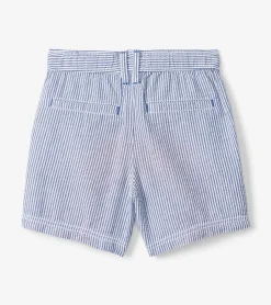 New Boys Blue Stripes Woven Shorts BOY Bottoms
