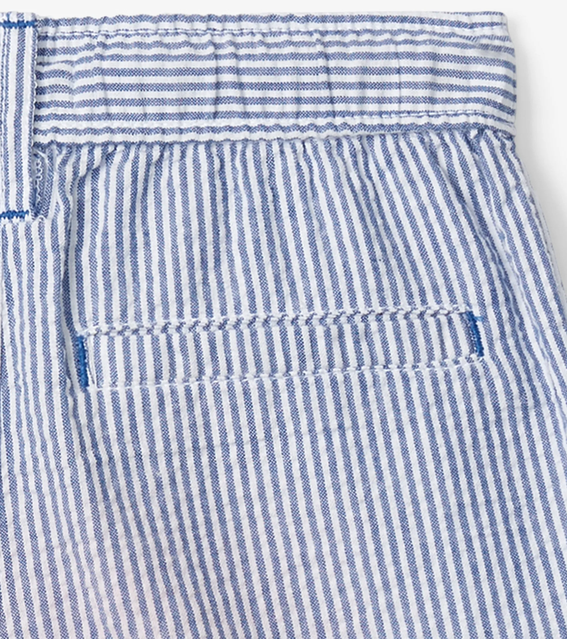 New Boys Blue Stripes Woven Shorts BOY Bottoms