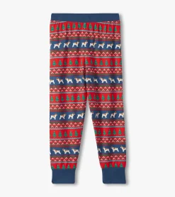 Boys Bulldog Fair Isle Bamboo Pajama Set BOY Sleepwear|Sleepwear