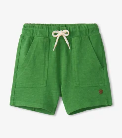 Outlet Boys Camp Green Relaxed Shorts BOY Bottoms