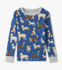 Hot Boys Classic Dogs Organic Cotton Pajama Set BOY Sleepwear|Sleepwear