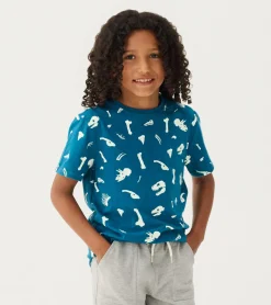 Boys Dino Fossils Glow in the Dark Graphic Tee BOY Tops