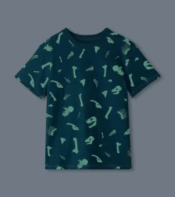 Boys Dino Fossils Glow in the Dark Graphic Tee BOY Tops