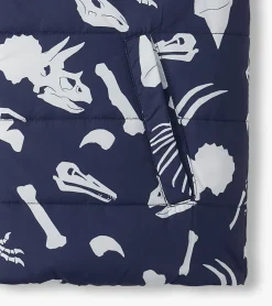 Hot Boys Dino Fossils Reversible Quilted Vest BOY Outerwear|Tops