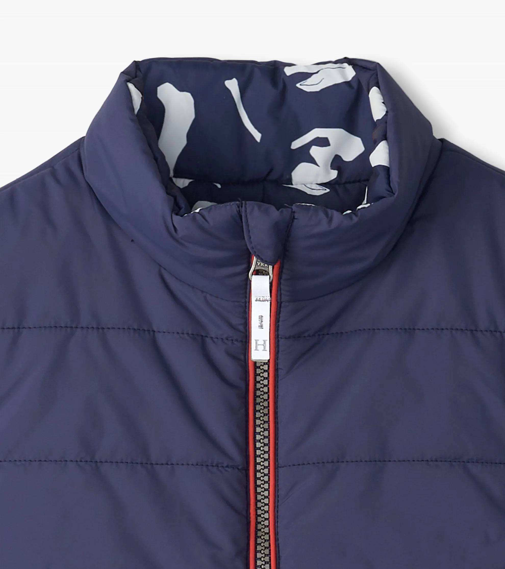 Hot Boys Dino Fossils Reversible Quilted Vest BOY Outerwear|Tops