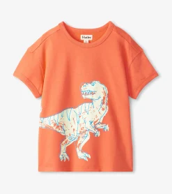 Boys Dino Glow Graphic Tee Tops