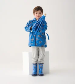 Clearance Boys Dinosaur Shiny Rain Boots BOY Rainwear|Rainwear
