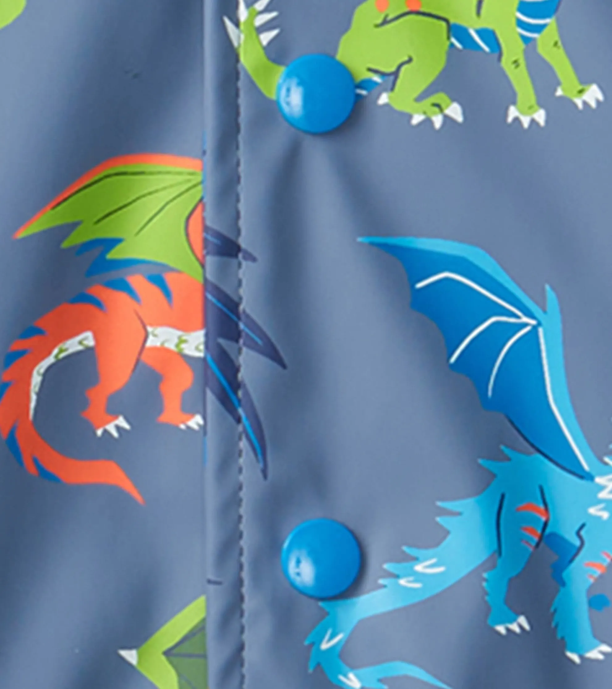 Best Boys Dragon Realm Button-Up Rain Jacket BOY Rainwear|Rainwear