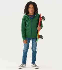 Best Boys Eden Green Zip-Up Hoodie BOY Sweaters