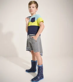 New Boys Flame Blue Raw Hem Shorts BOY Bottoms