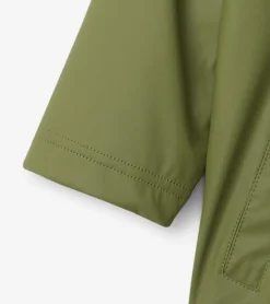 Online Boys Forest Green Zip-Up Rain Jacket BOY Rainwear|Rainwear
