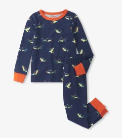 Online Boys Glow Sharks Pajama Set BOY Sleepwear|Sleepwear