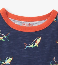Discount Boys Glow Sharks Short Pajama Set BOY Sleepwear|Sleepwear