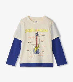 Discount Boys Guitar Fooler Long Sleeve T-Shirt BOY Tops