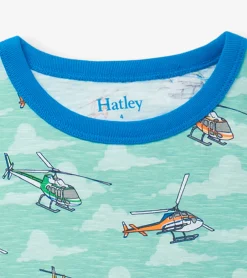Clearance Boys Helicopters Short Pajama Set BOY Sleepwear|Sleepwear