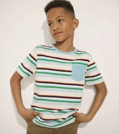 Sale Boys Hiking Stripes Pocket Tee BOY Tops