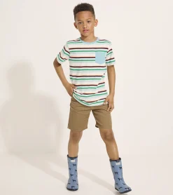 Sale Boys Hiking Stripes Pocket Tee BOY Tops