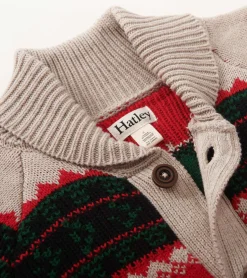 Sale Boys Holiday Elks Shawl Collar Cardigan BOY Sweaters