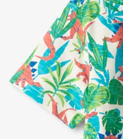 Sale Boys Jungle Dino Short Sleeve Jersey Button Down BOY Tops