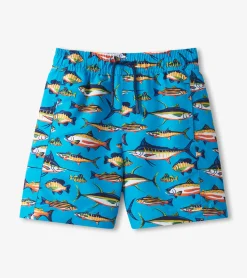 New Boys Lots Of Fish Swim Trunks BOY Swimwear|Swimwear