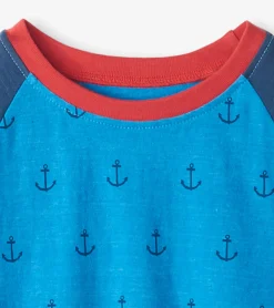 Best Boys Mini Anchors Raglan T-Shirt BOY Tops