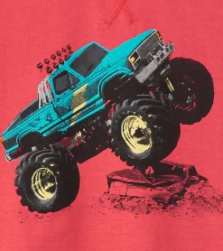 Best Boys Monster Trucks Long Sleeve Raglan T-Shirt BOY Tops