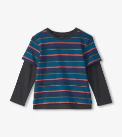 Sale Boys Moroccan Blue Fooler Long Sleeve T-Shirt BOY Tops