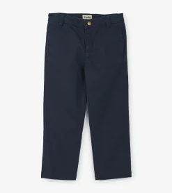 Outlet Boys Navy Twill Pants BOY Bottoms