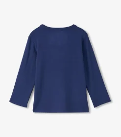 New Boys Patriot Blue Long Sleeve Bamboo T-Shirt BOY Tops