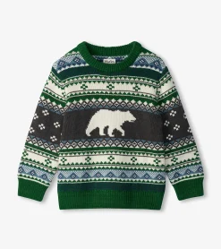 Outlet Boys Polar Bear Crew Neck Sweater BOY Sweaters