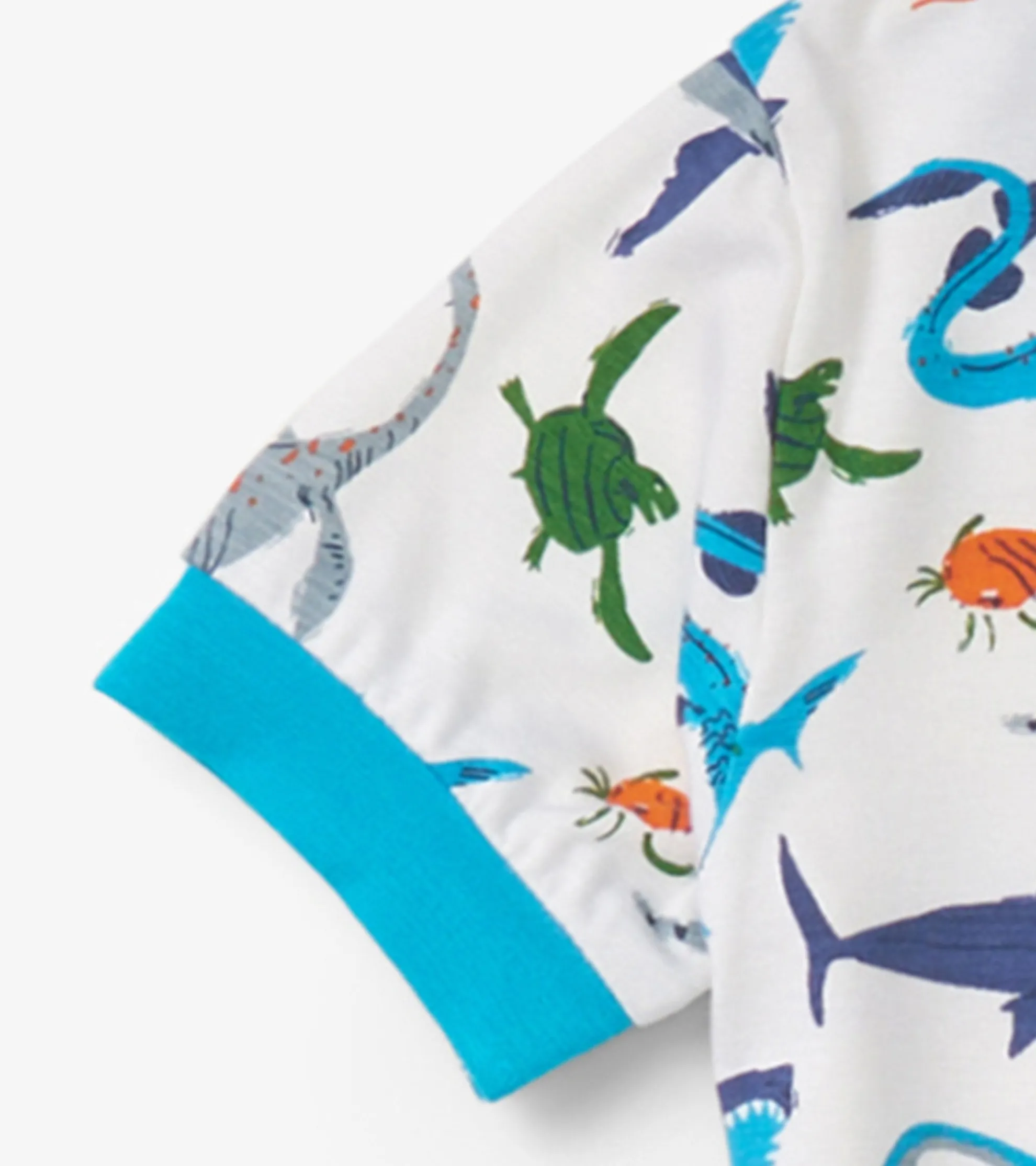 New Boys Prehistoric Marine Bamboo Short Pajama Set BOY Sleepwear|Sleepwear