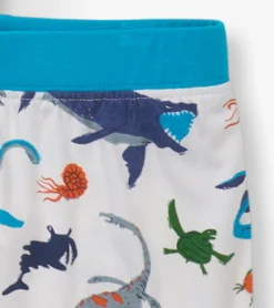 New Boys Prehistoric Marine Bamboo Short Pajama Set BOY Sleepwear|Sleepwear