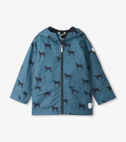 Discount Boys Preppy Dogs Zip-Up Lightweight Rain Jacket BOY Rainwear|Rainwear