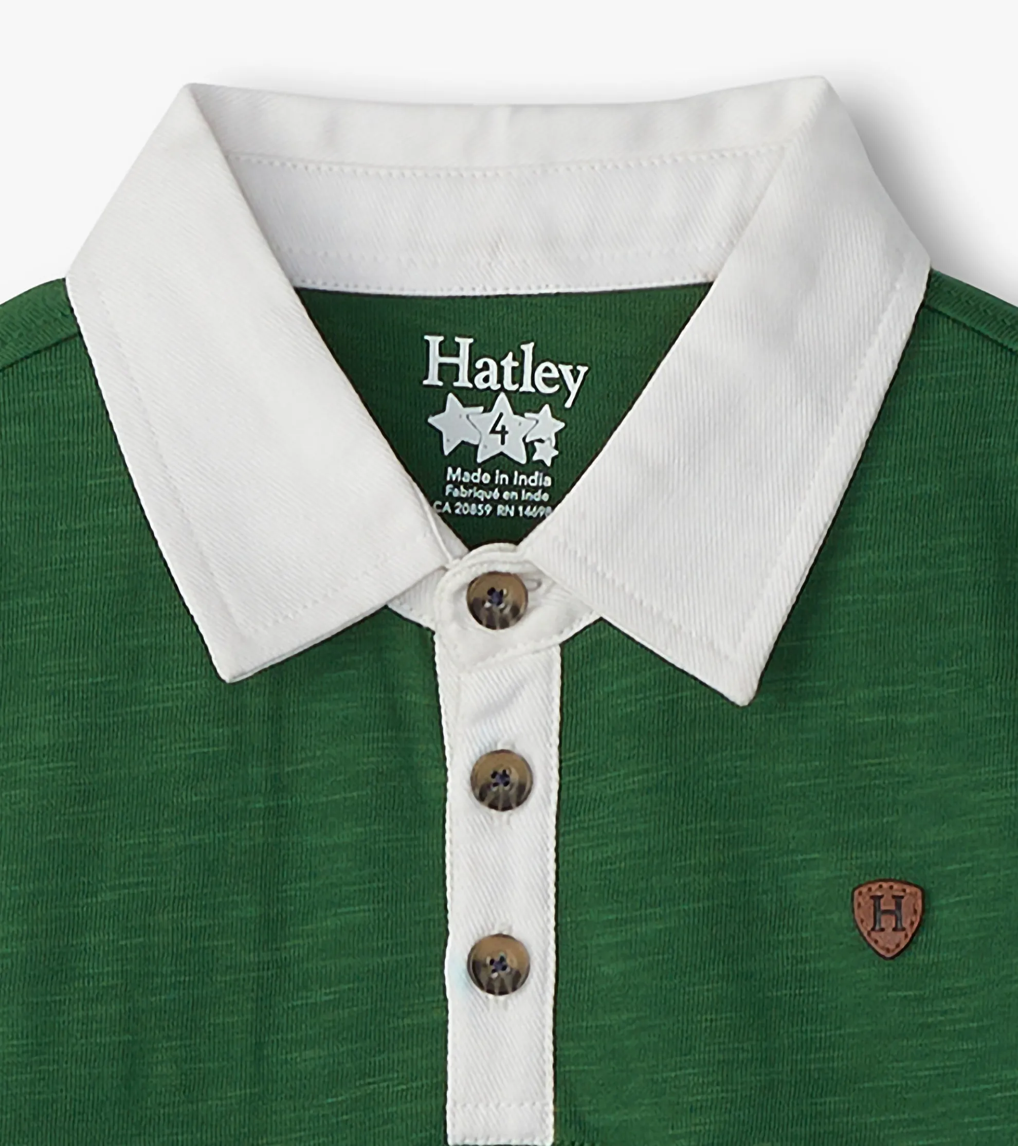 Hot Boys Preppy Panelled Long Sleeve Polo Shirt BOY Tops