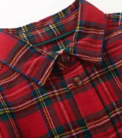 Online Boys Red Plaid Button Down Shirt BOY Tops