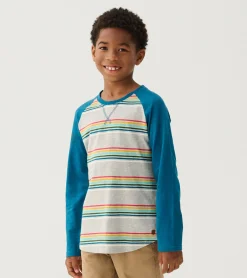Outlet Boys Retro Stripes Long Sleeve Raglan T-Shirt BOY Tops
