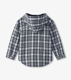 Outlet Boys Salute Plaid Lined Hooded Jacket BOY Sweaters