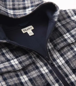 Outlet Boys Salute Plaid Lined Hooded Jacket BOY Sweaters