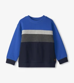 Outlet Boys Salute Striped Panel Sweatshirt BOY Sweaters